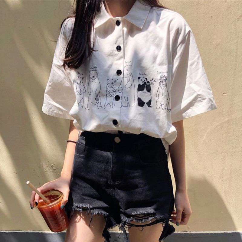 Camisa Informal Linda color Blanco