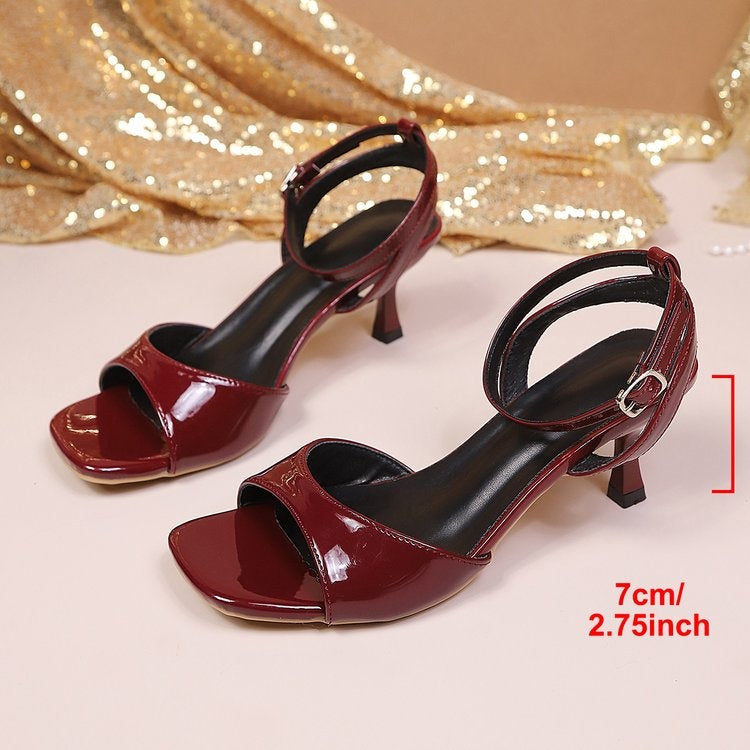 zapatos elegantes para mujer Color vino