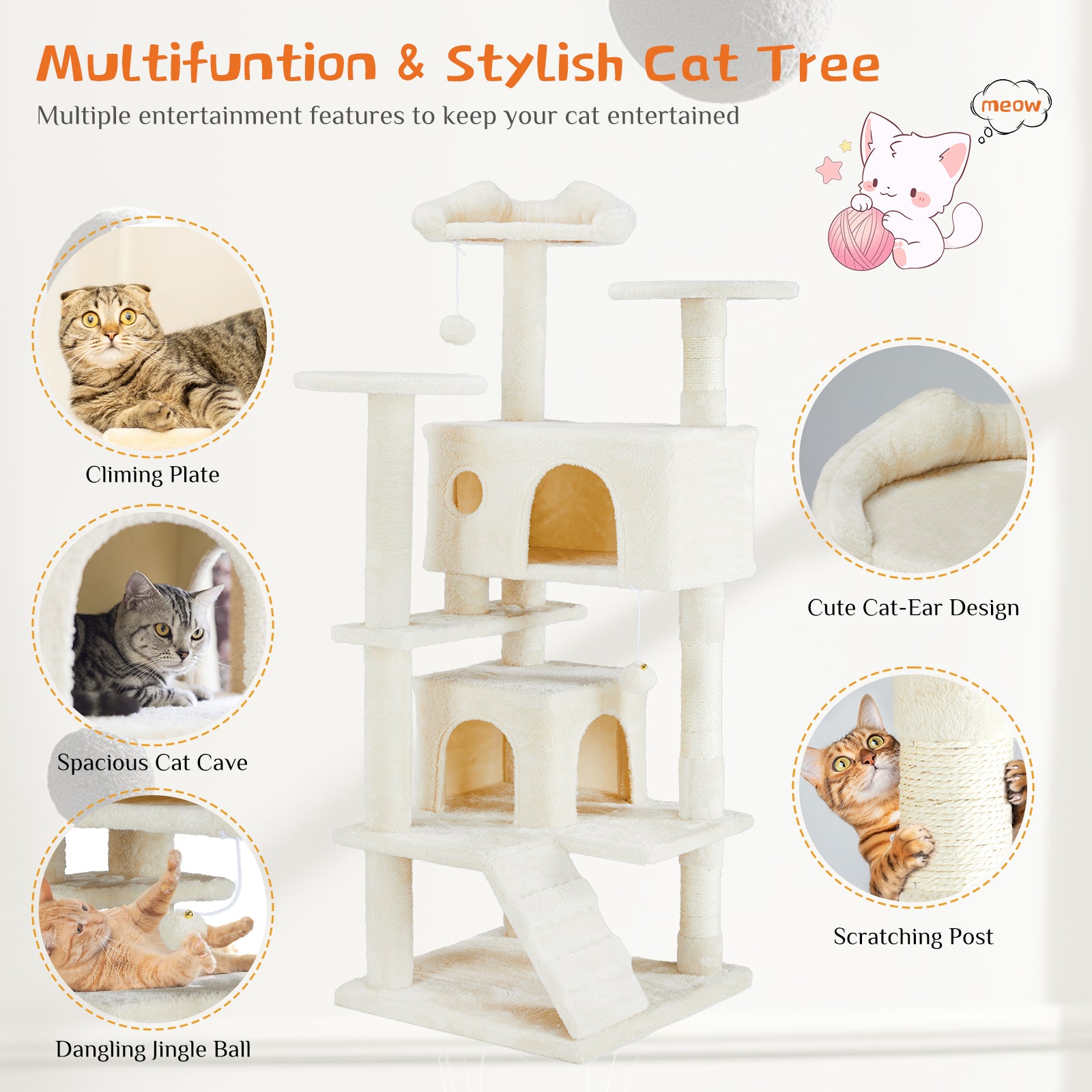 Cama Multifuncional para Gatos