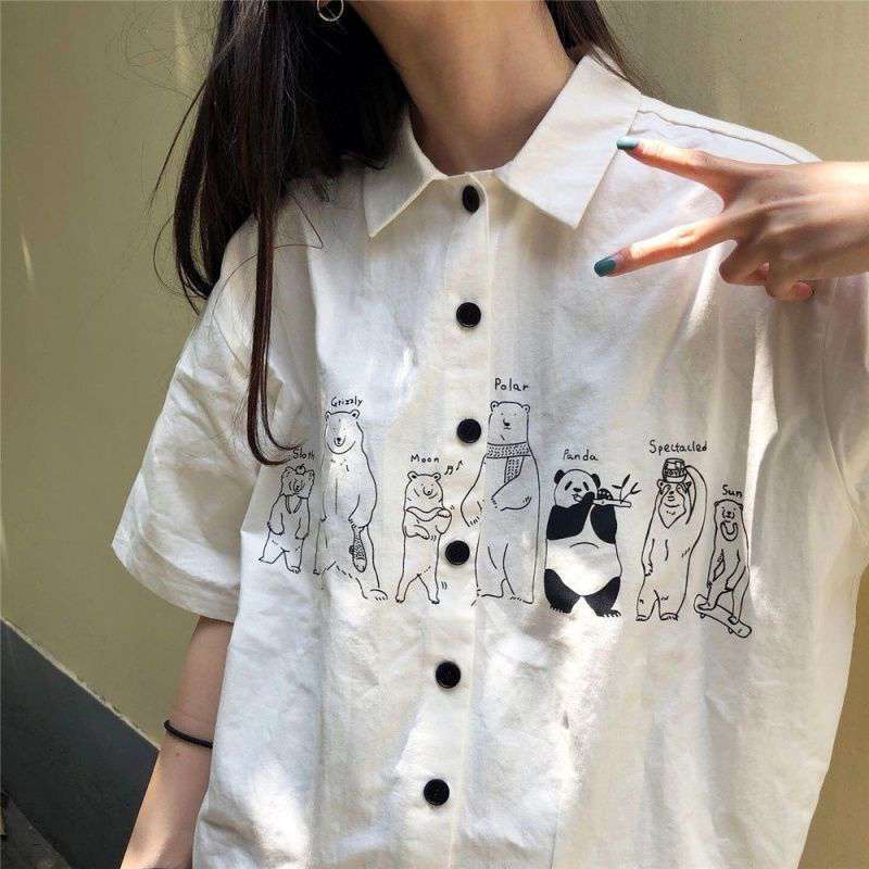 Camisa Informal Linda color Blanco
