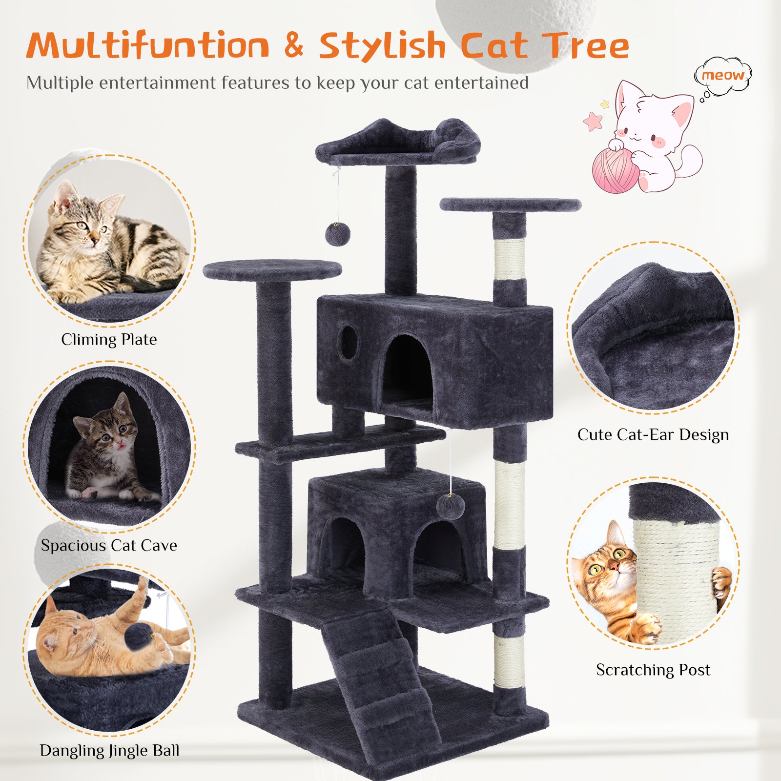 Cama Multifuncional para Gatos